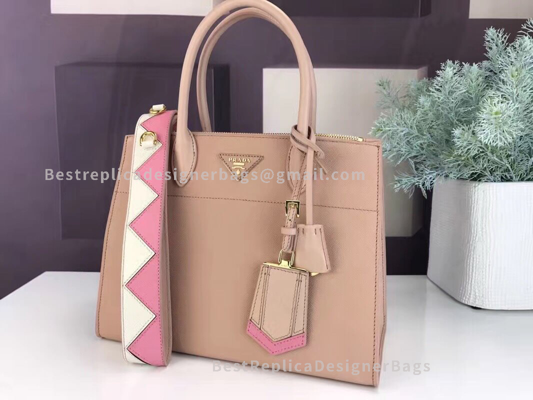 Prada Paradigme Pink Calf Leather Handbag GHW